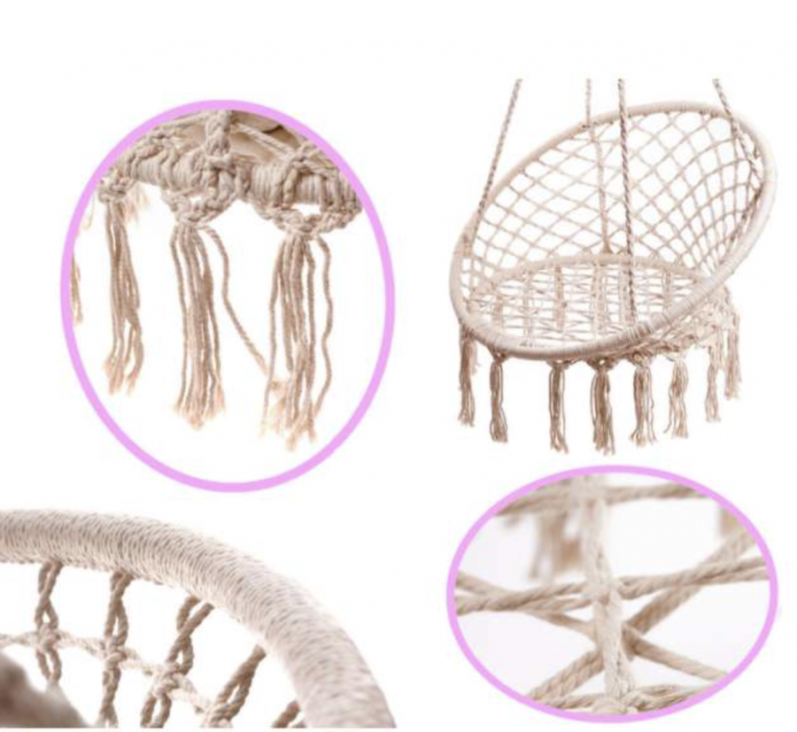 Storkbo-gunga 80 cm – hänggunga / hängstol för trädgård & balkong, upp till 150 kg